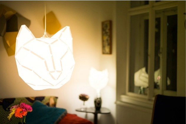 Cat Paper Lampshade