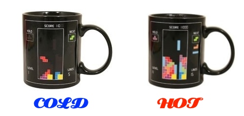 Tetris Color-Changing Mug