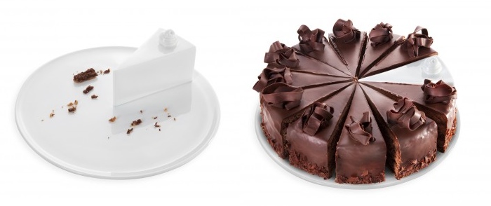 Etiquette Piece Cake Plate