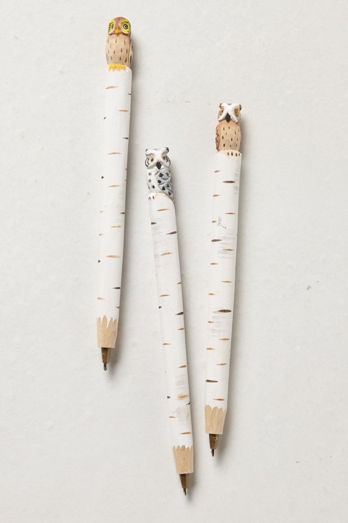 Hand-Carved Owl Pen