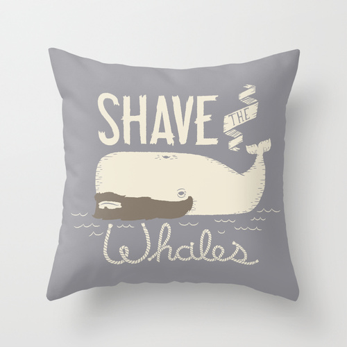 Shave the Whales Pillow