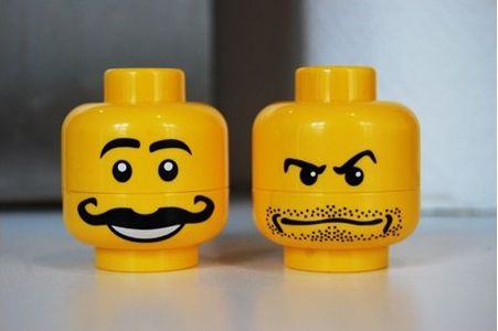 Lego Mini Figure Salt & Pepper Shaker Set