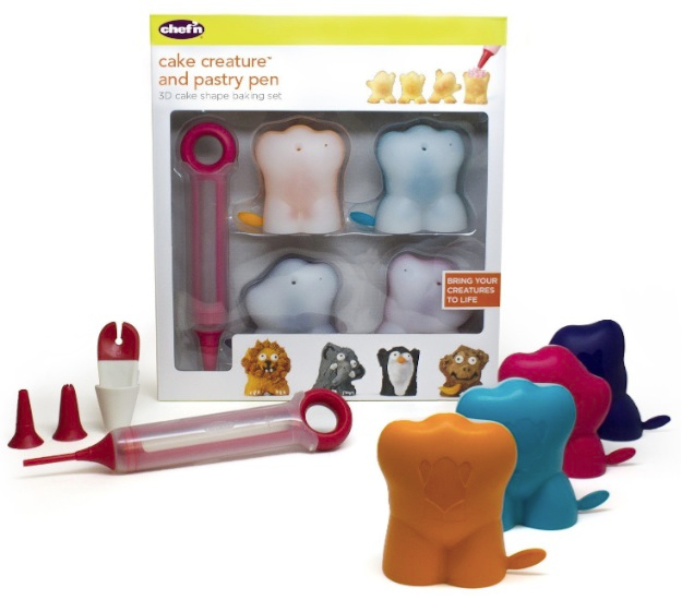 Chef'n Cake Creature and Pastry Pen, 3-D Cake Shape Baking Set