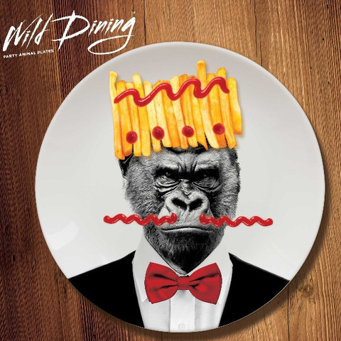 Wild Dining Plates_Gorilla