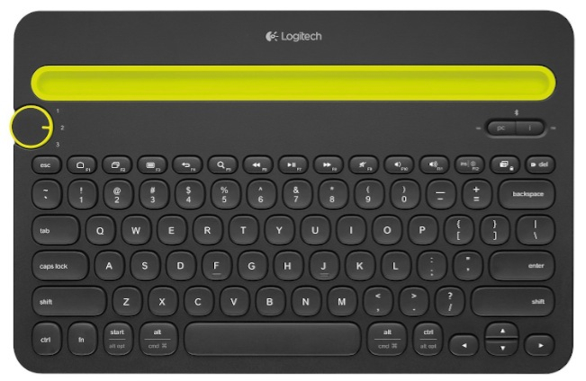 Logitech Bluetooth Multi-Device Keyboard K480 for Computers, Tablets and Smartphones