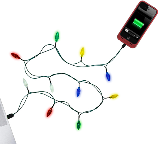 CHRISTMAS LIGHTS iPHONE CHARGER