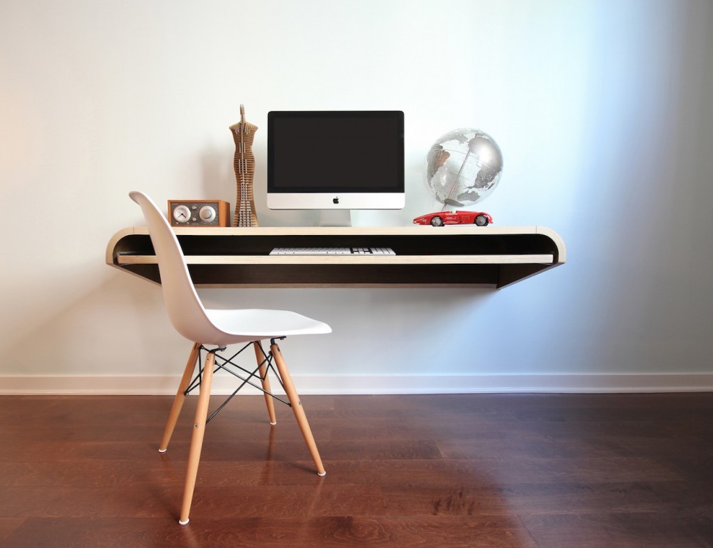 Minimal Float Wall Desk by Orange22