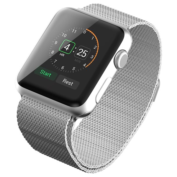 Apple Watch Band, with Unique Magnet Lock, JETech® 42mm Milanese Loop Stainless Steel Bracelet Strap