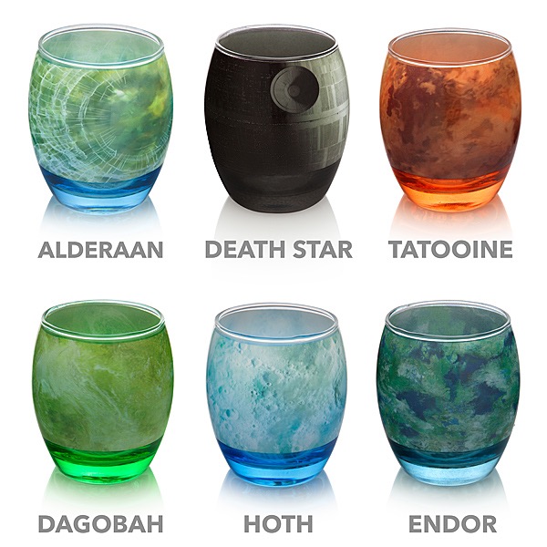 Star Wars Planetary Glassware Set2